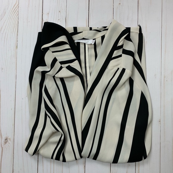 NORDSTROM || LUSH Striped Drape Front Blazer - Picture 7 of 7